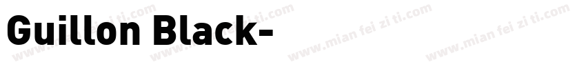Guillon Black字体转换